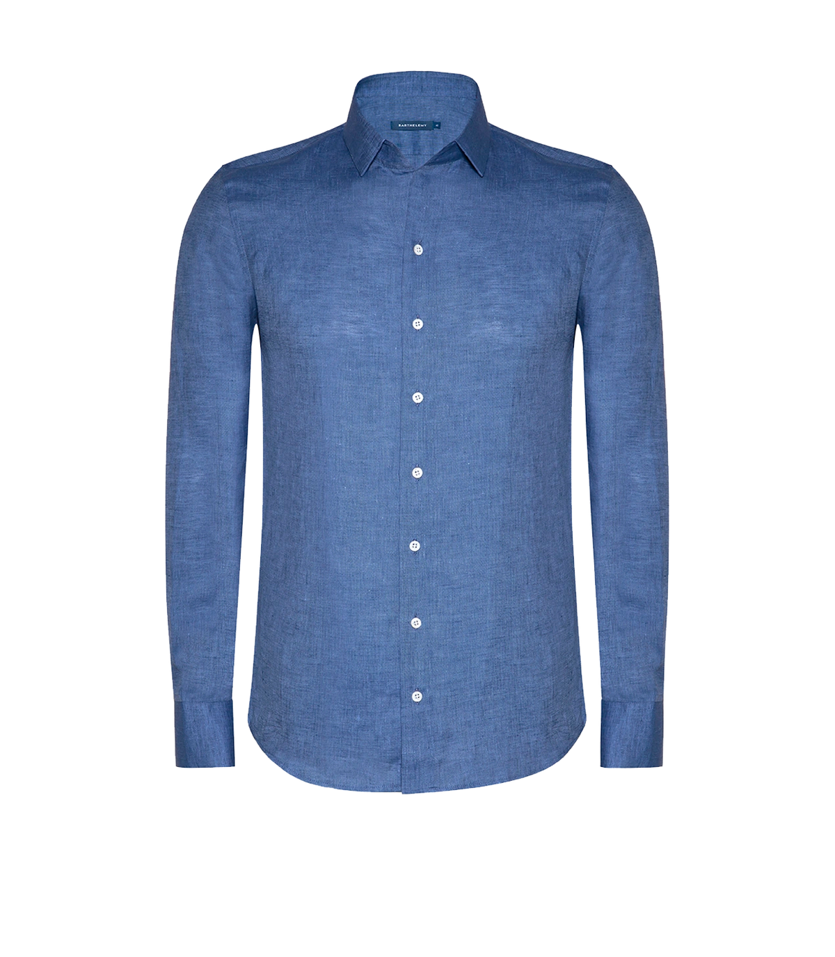 Tailored Linen Shirt Marine Blue - Barthelemy