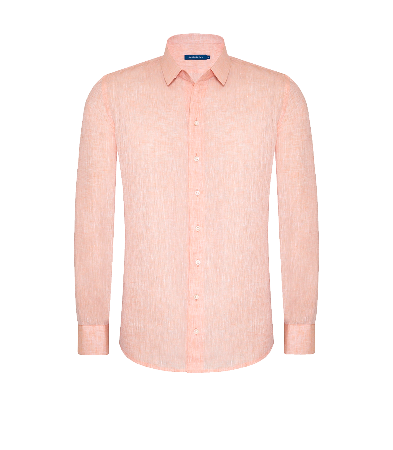 Tailored Linen Shirt Salmon - Barthelemy