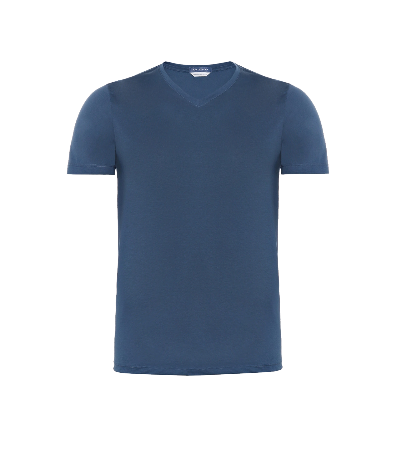 VNeck T-Shirt Pima Blue - Barthelemy