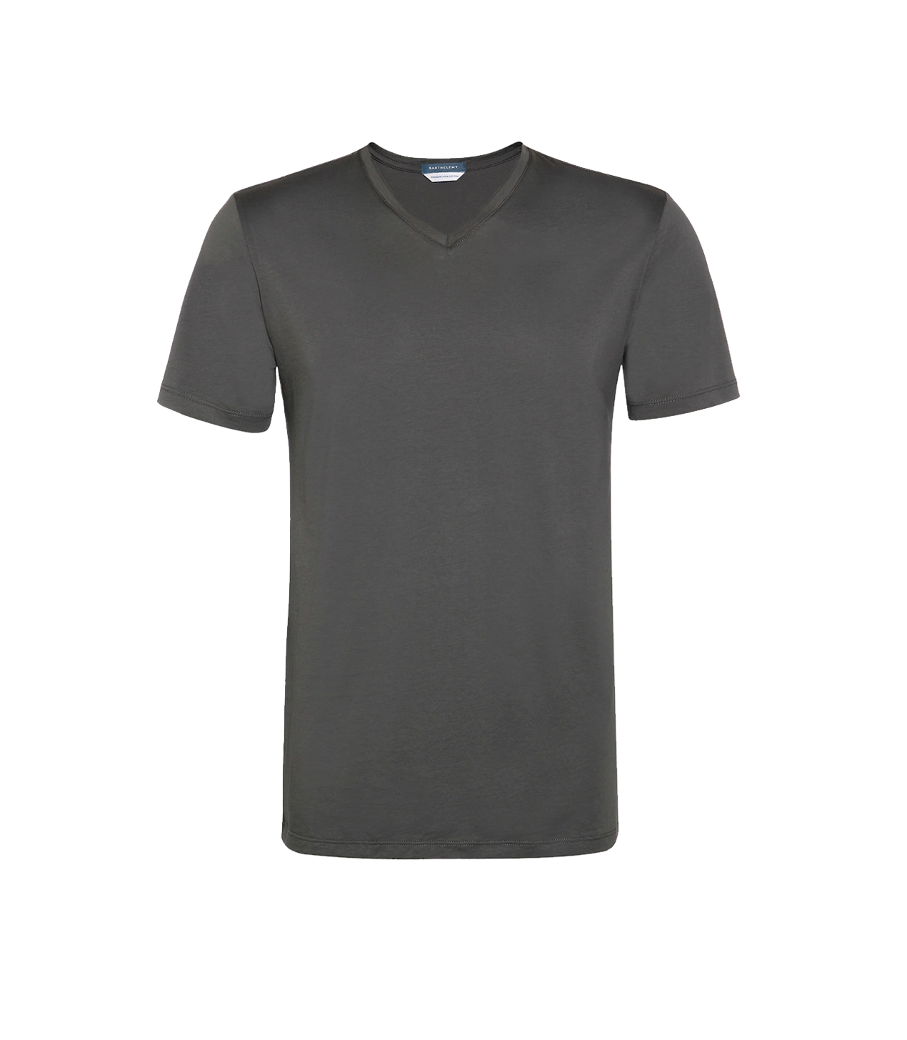 VNeck T-Shirt Pima Storm Grey - Barthelemy