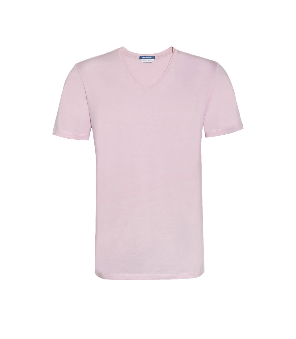 VNeck T-Shirt Pima Light Pink - Barthelemy