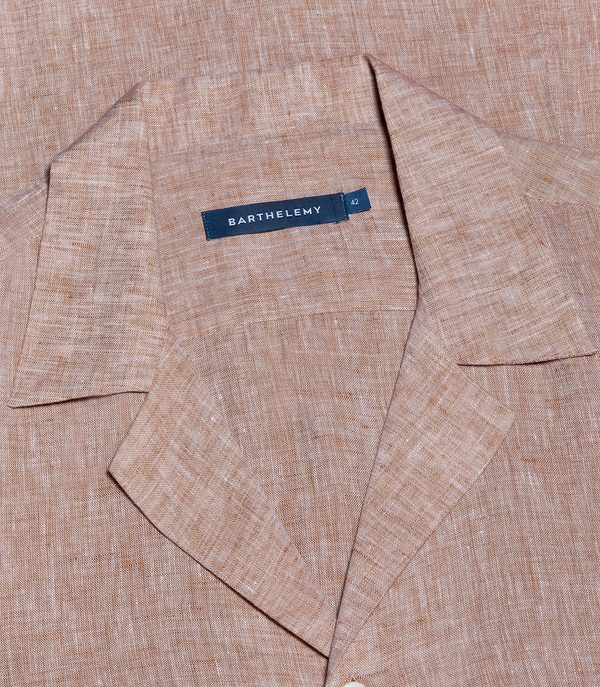 Voyage Linen Shirt Camel - Barthelemy