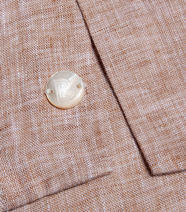 Voyage Linen Shirt Camel - Barthelemy
