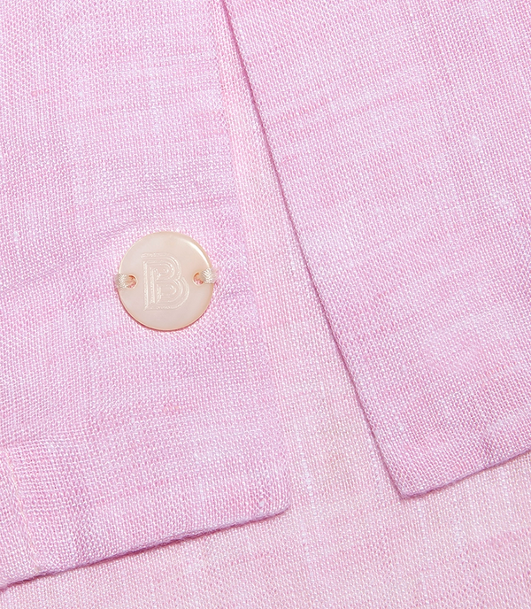 Voyage Linen Shirt Light Pink - Barthelemy