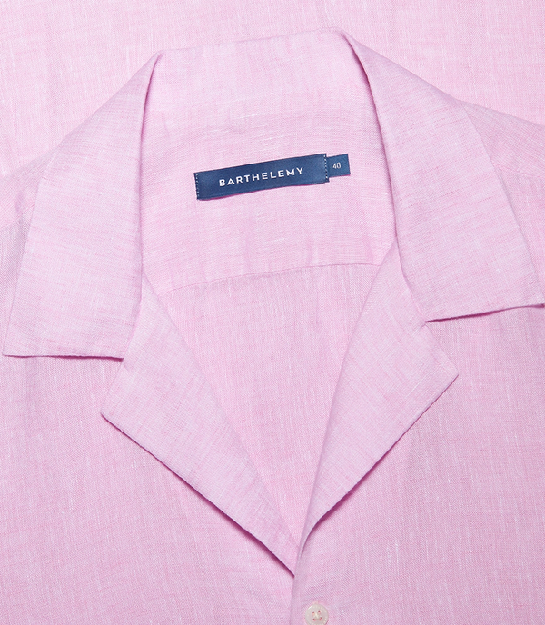 Voyage Linen Shirt Light Pink - Barthelemy