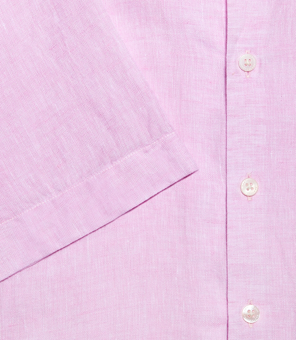 Voyage Linen Shirt Light Pink - Barthelemy