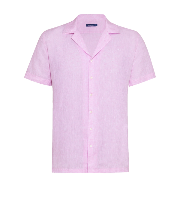 Voyage Linen Shirt Light Pink - Barthelemy