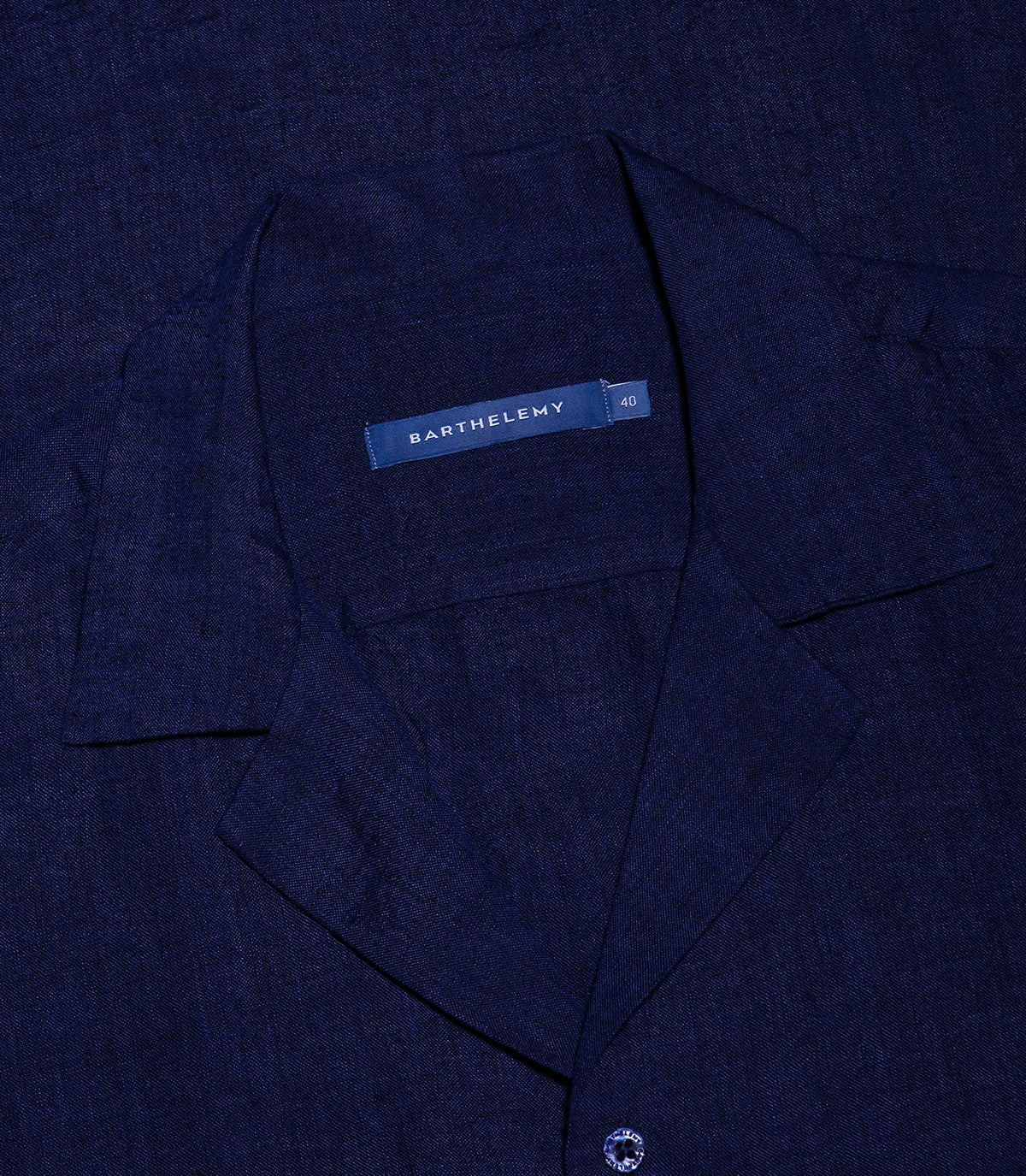 Voyage Linen Shirt Midnight Blue - Barthelemy