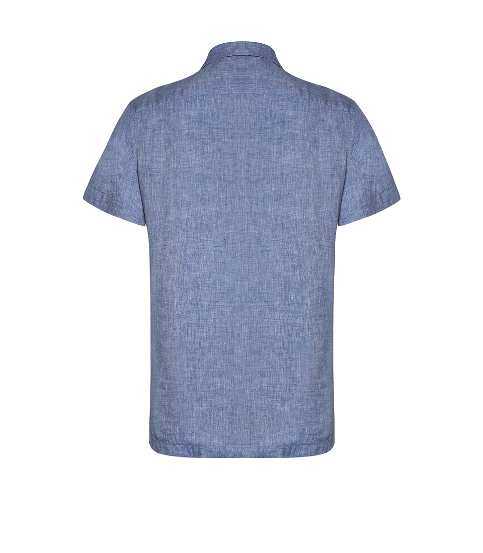 Voyage Linen Shirt Ocean Blue