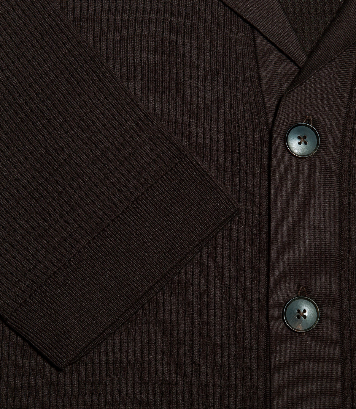 Waffle Shirt Chocolate Brown - Barthelemy