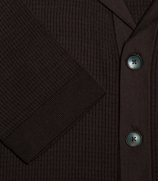 Waffle Shirt Chocolate Brown