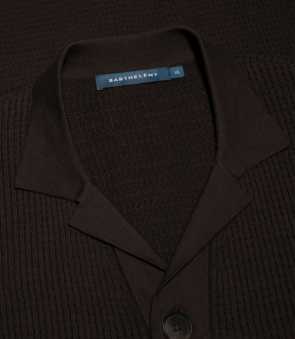 Waffle Shirt Chocolate Brown | Polo | Barthelemy Resortwear