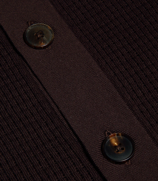 Waffle Shirt Chocolate Brown