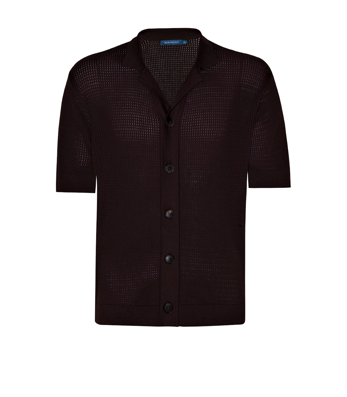 Waffle Shirt Chocolate Brown - Barthelemy