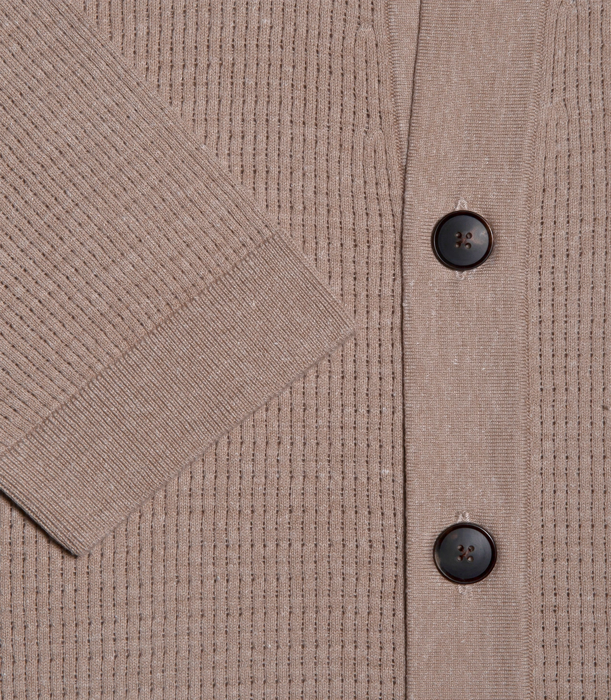 Waffle Shirt Camel - Barthelemy