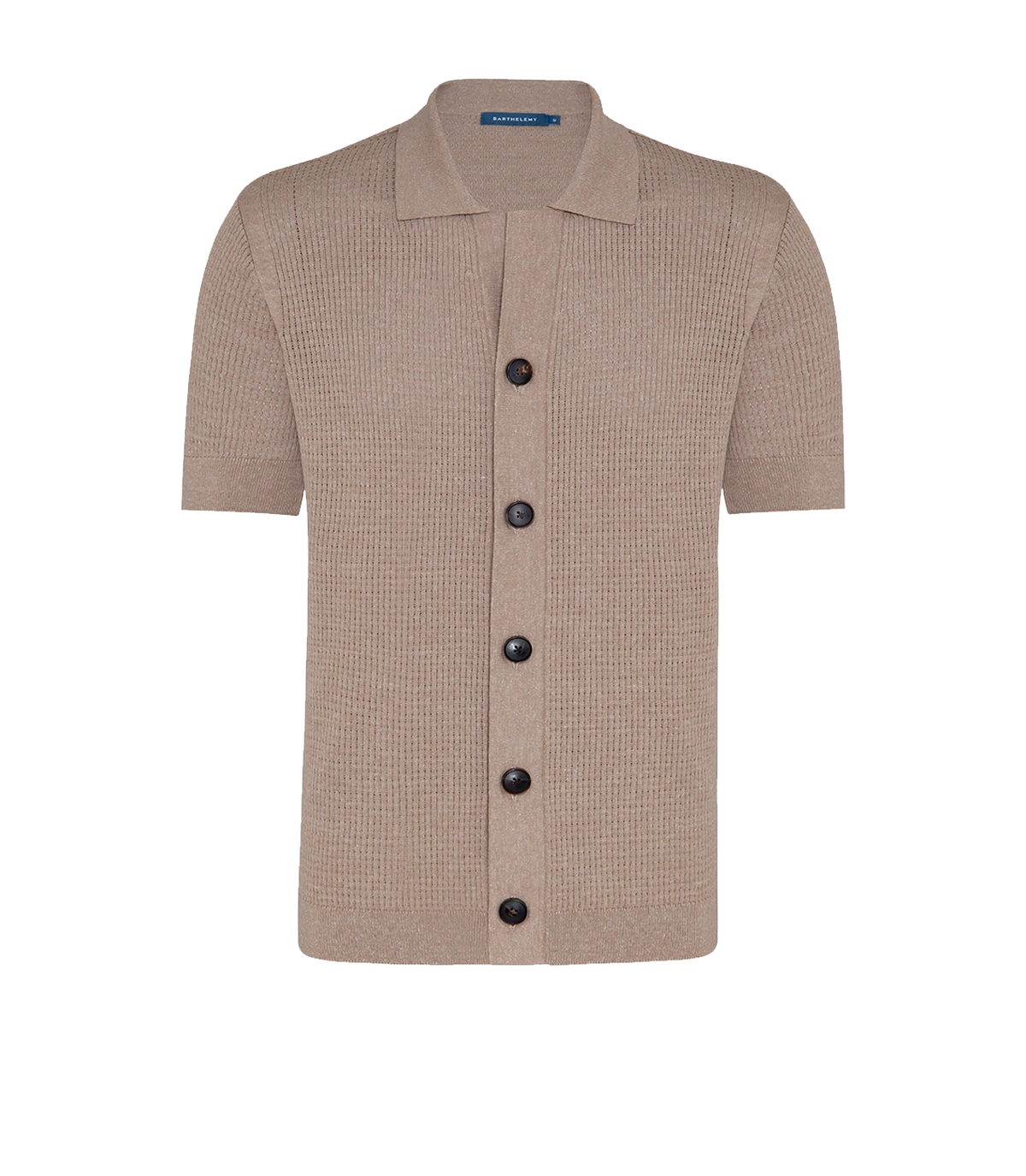 Waffle Shirt Camel - Barthelemy