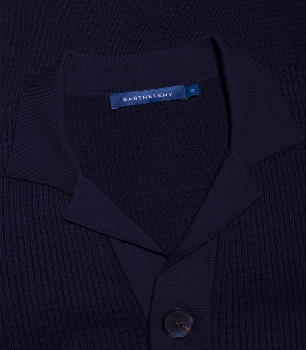 Waffle Shirt Dark Blue