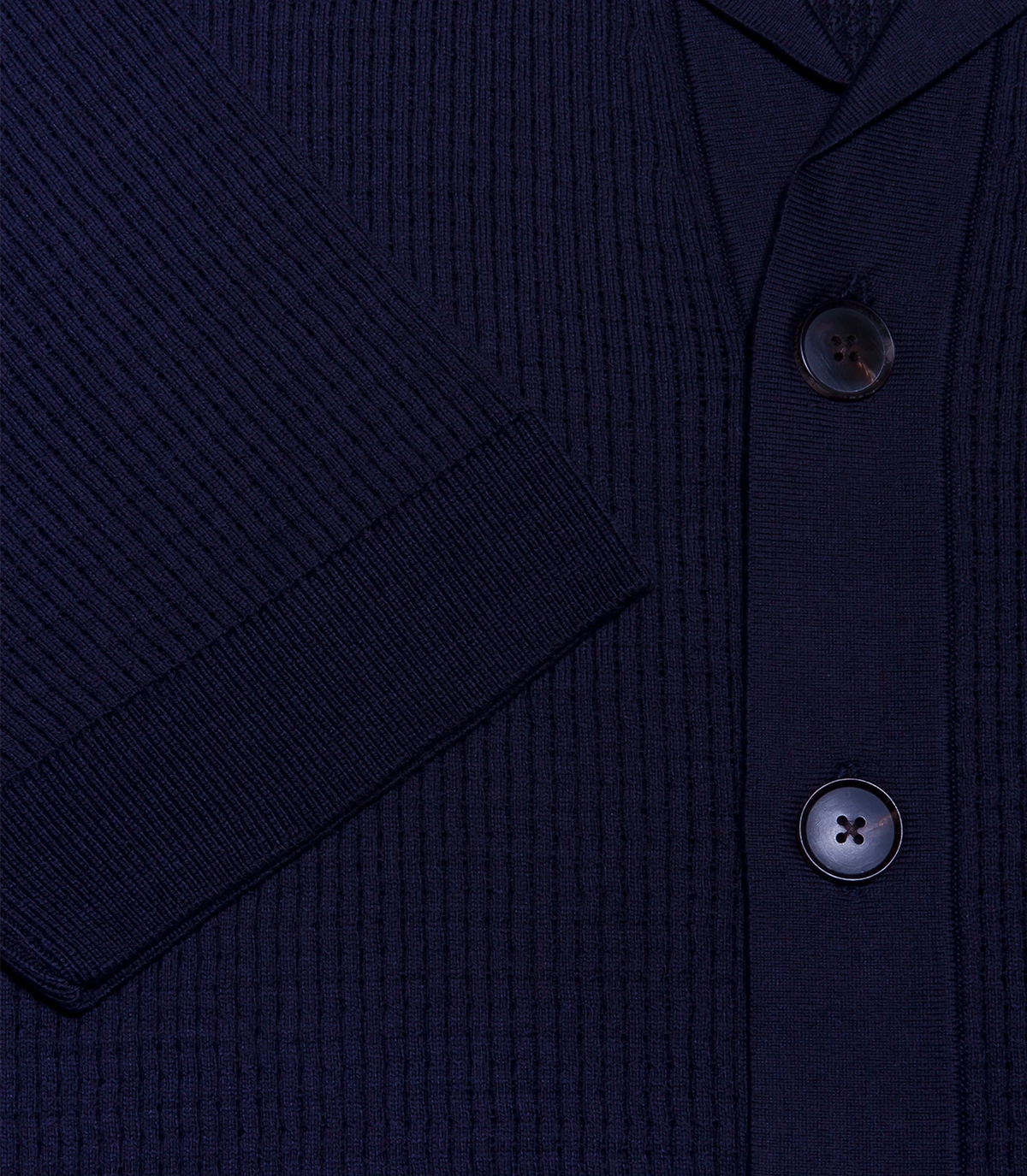 Waffle Shirt Dark Blue - Barthelemy