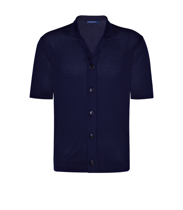 Waffle Shirt Dark Blue