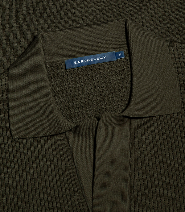 Waffle Shirt Forest Green
