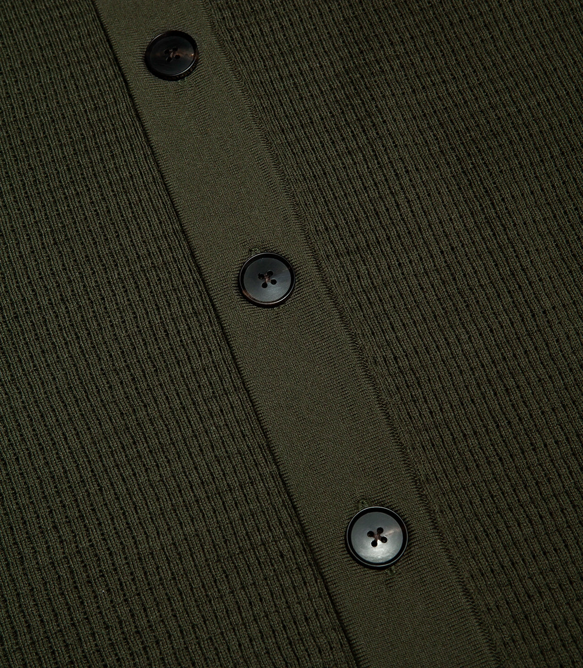 Waffle Shirt Forest Green