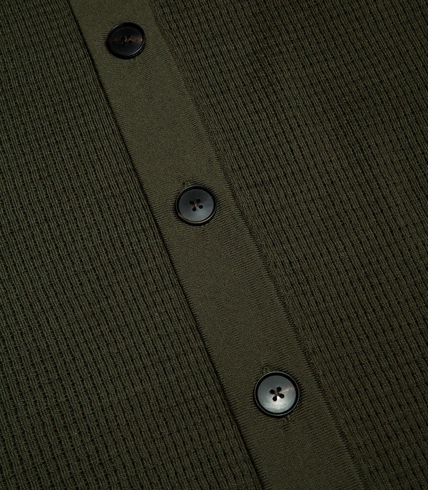Waffle Shirt Forest Green