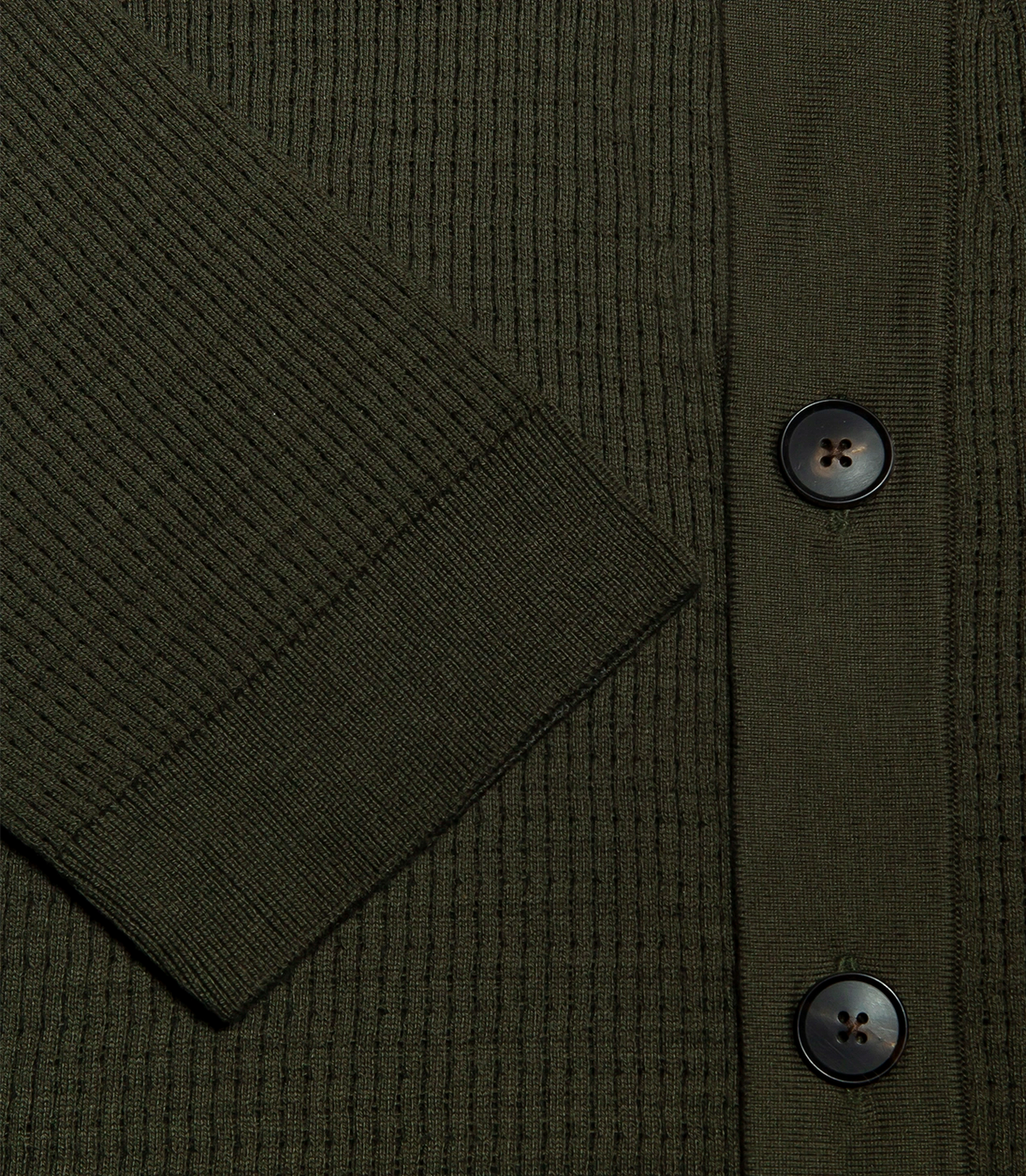 Waffle Shirt Forest Green