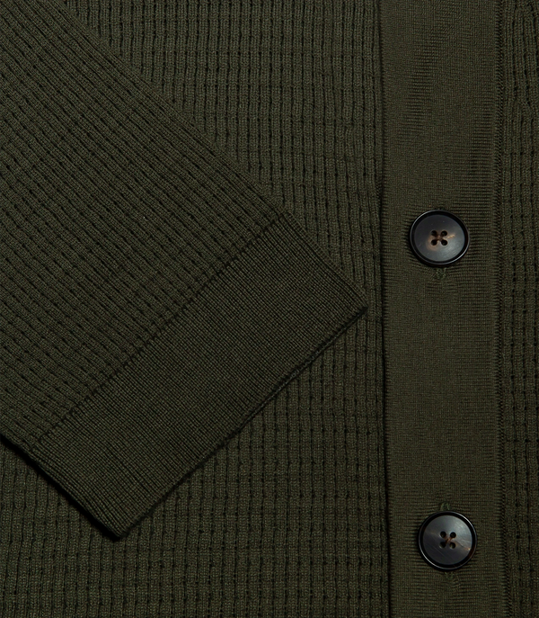 Waffle Shirt Forest Green