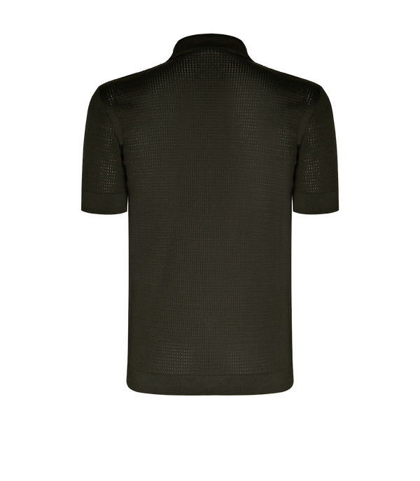 Waffle Shirt Forest Green